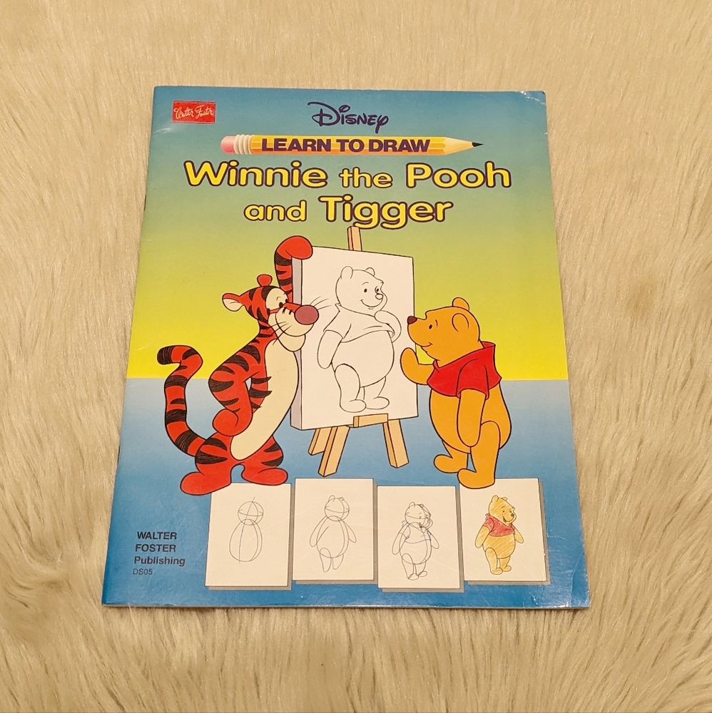 Vintage 1991 Walter Foster Disney Winnie the Pooh learn to draw book